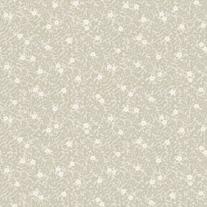 5712 BorasTapeter Orangeri tapeta beżowa vintage, drobne listki i kwiatki, 