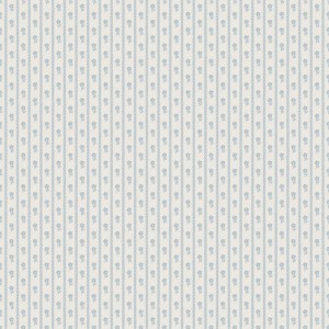 6956 Österlen Tapeta w niebieskie paski i kwiatki