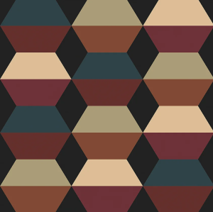 4752 Graphics Tapeta geometryczna, retro, vintage