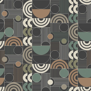 4755 Graphics Tapeta geometryczna retro, vintage