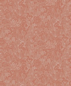 ROM104 Romance Tapeta roślinna, delikatny wzór