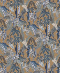 ROM003 Romance Tapeta roślinna, tropikalne rośliny, liście