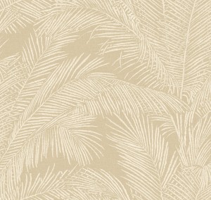 81531 Lanai Tapeta haftowane liście palmowe