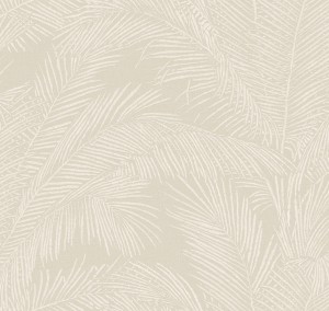 81536 Lanai Tapeta haftowane liście palmowe