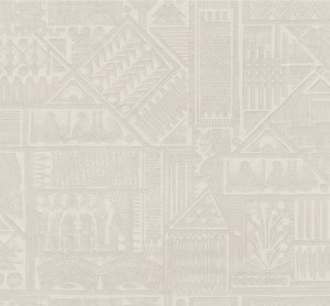 23402 Memphis Tapeta tekstylna 3D geometryczna hieroglify