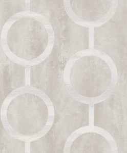 Khroma PRI201 Prisma Tapeta Geometryczna Koła Beżowa