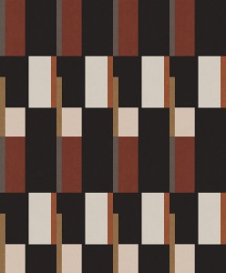 Khroma PRI602 Prisma Tapeta geometryczna prostokąty brązowy czarny miedziany