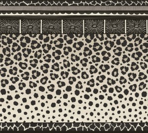 Cole & Son 109/13061 Ardmore Tapeta szara, egzotyczna, w zwierzęcy print, panterka 