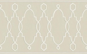 Cole & Son 99/3016 BORDER Folie Tapeta beżowa, linie, geometryczne, wzór