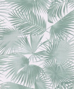 Khroma WIL109 Wild Tapeta Roślinna Liście Palmy Zielona Miętowa Tropikalna