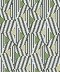 Khroma WIL502 Wild Tapeta Geometryczna Zielona Efekt 3D