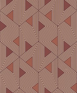 Khroma WIL504 Wild Tapeta Geometryczna Miedziana Efekt 3D