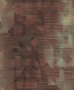 Khroma WIL605 Wild Tapeta Geometryczna Efekt Ombre Miedziana Zielona