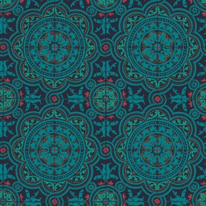 Cole & Son 117/8021 Seville Tapeta niebieska,  turkusowa, płytki, imitacja, kafelki, azulejos
